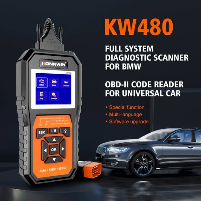 KONNWEI KW 480 2,8 Zoll Farbbildschirm OBD2 Auto-Fehlerdetektor, For BMW – Bild 2