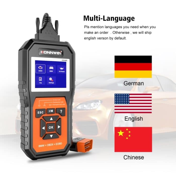 KONNWEI KW 480 2,8 Zoll Farbbildschirm OBD2 Auto-Fehlerdetektor, For BMW – Bild 7
