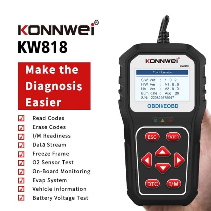 KONNWE KW818 Auto OBD2 Bluetooth Fehlerdetektor Diagnosewerkzeuge – Bild 2