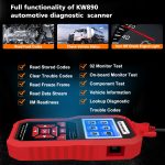 KONNWEI KW 890 2 in 1 Auto OBD2 Fehlerdetektor + Wartungslicht Reset – Bild 3