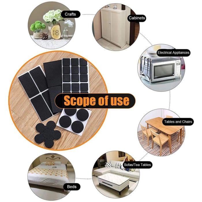 93 in 1 selbstklebendem EVA-Set mit rutschfesten Möbelbeinpolstern – Bild 6