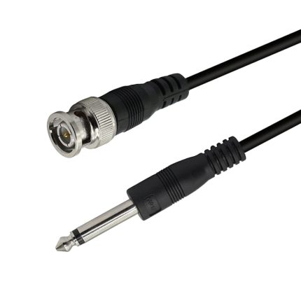 BNC-Stecker auf 6,35-mm-Stecker-Verbindungskabel, 1m, 2m, 3m