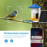 ESCAM PT389 IP66 Wasserdichte 2MP PIR-Bewegungserkennung Zwei-Wege-Audio-Nachtsicht-WLAN-Kamera mit AI-Vogelerkennung Vogelbeobachtungshaus – Bild 8