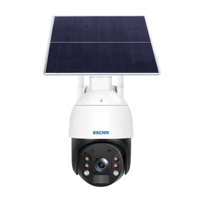 ESCAM QF724 3MP 24h-Aufzeichnung Cloud-Speicher PT 4G PIR-Alarm-IP-Kamera mit Solarpanel, AU Plug – Bild 1