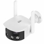 Q38 WIFI Humanoidenerkennung AI Alarm 180 Grad Dual 2MP IP Kamera, AU Plug, US Plug, EU Plug, UK Plug