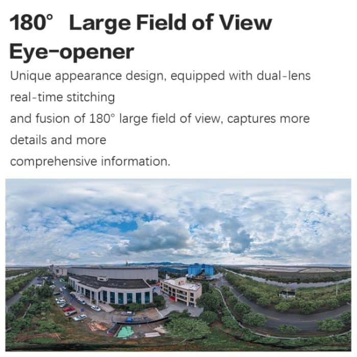 Q38 WIFI Humanoidenerkennung AI Alarm 180 Grad Dual 2MP IP Kamera, AU Plug, US Plug, EU Plug, UK Plug – Bild 4