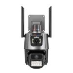 QX81 Humanoidenerkennung AI Alarm WIFI Sphärische Dual 2MP IP-Kamera, AU Plug, US Plug, EU Plug, UK Plug – Bild 2