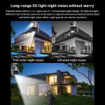 QX81 Humanoidenerkennung AI Alarm WIFI Sphärische Dual 2MP IP-Kamera, AU Plug, US Plug, EU Plug, UK Plug – Bild 6