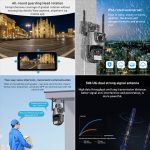 QX81 Humanoidenerkennung AI Alarm WIFI Sphärische Dual 2MP IP-Kamera, AU Plug, US Plug, EU Plug, UK Plug – Bild 9