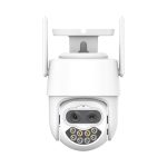 QX82 400 W Dual-Screen-Zweikanal-Synchronüberwachungs-IP-Kamera, AU Plug, US Plug, EU Plug, UK Plug – Bild 2