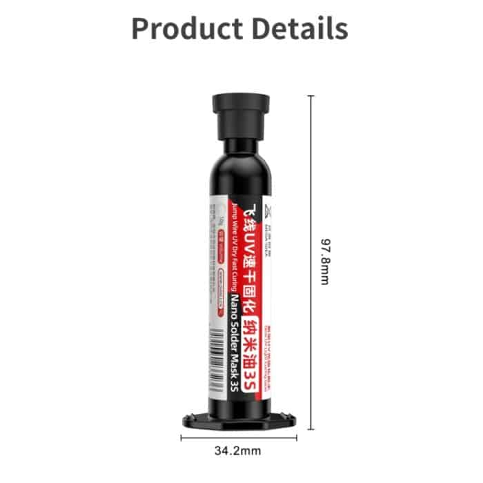 Qianli MEGA-IDEA Nano-Lötmaske 3S Jump Wire UV-trockener, schnell aushärtender Kleber, 1pcs, 2pcs, 3pcs, 5pcs, 10pcs – Bild 3