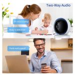 YT50 3MP Smart WIFI PTZ Kamera Babyphone, AU Plug, US Plug, EU Plug, UK Plug – Bild 5