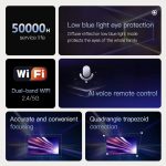 A007 Tragbarer 1280 x 720 HD 113 ANSI Smart LED-Projektor, AU Plug, EU Plug, UK Plug, US Plug – Bild 4