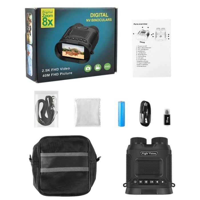 DT29 3 Zoll IPS-Bildschirm Fernglas Digitales Fernglas Nachtsicht, DT29 (Black), DT29 (Green) – Bild 10