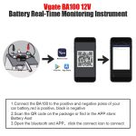Vgate BA100 Auto 12V Bluetooth 4.0 Battery Assistant Analyzer Tester – Bild 3