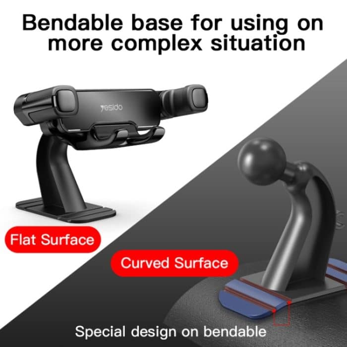 Yesido C90 Auto-Mittelkonsole, magnetischer Schwerkraft-Handyhalter, C90 – Bild 4