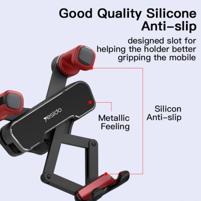 Yesido C90 Auto-Mittelkonsole, magnetischer Schwerkraft-Handyhalter, C90 – Bild 5