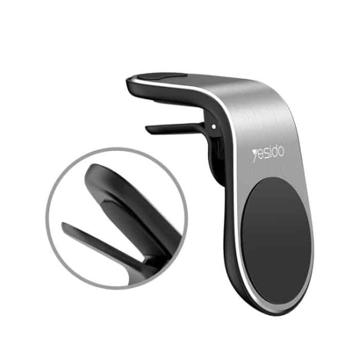 Yesido C64 Auto-Lüftungsschlitz, starker magnetischer Handyhalter, C64 (Silver), C64 (Black) – Bild 2