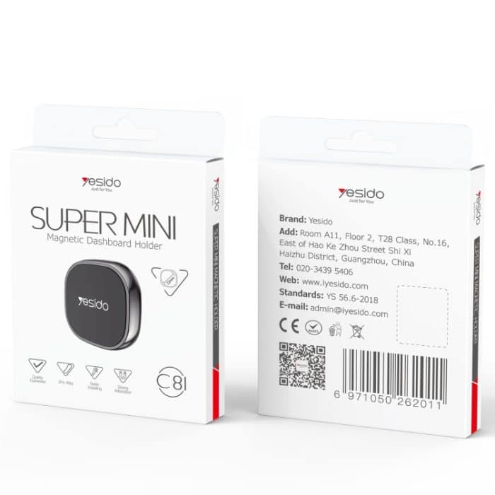 Yesido C81 Mini-Handyhalterung fürs Armaturenbrett, stark magnetisch, C81 (Black), C81 (Silver) – Bild 2