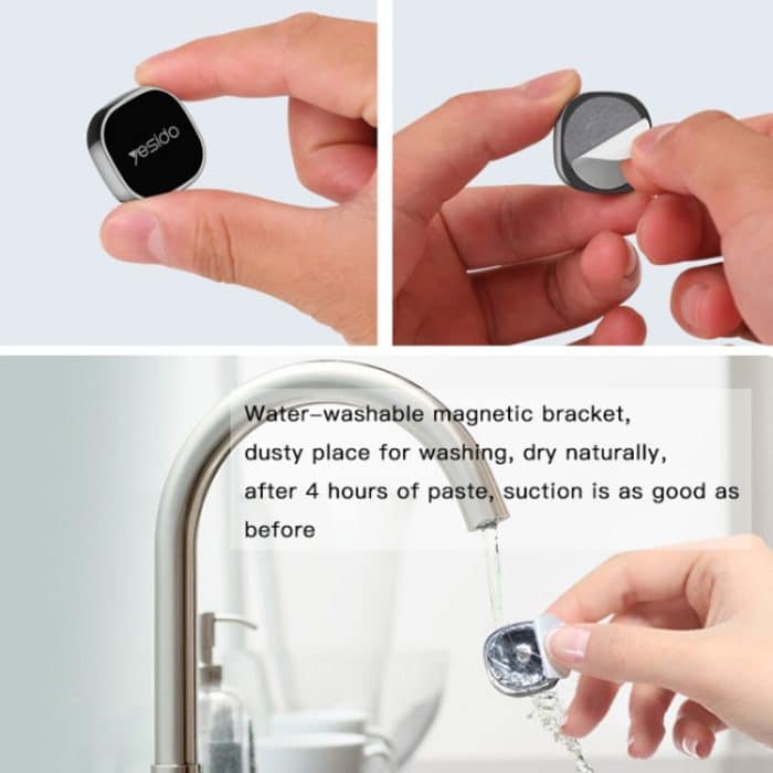 Yesido C81 Mini-Handyhalterung fürs Armaturenbrett, stark magnetisch, C81 (Black), C81 (Silver) – Bild 5