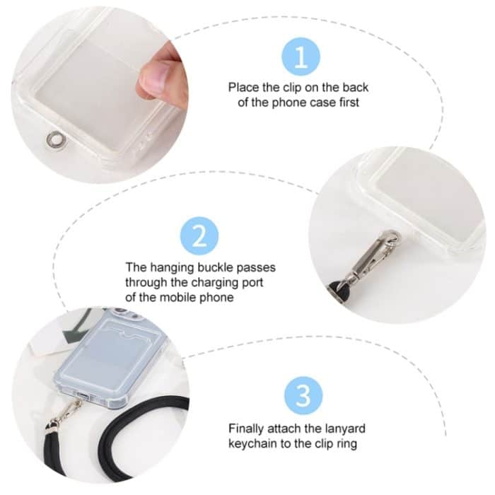 Universelles einfarbiges Handy-Lanyard – Bild 4