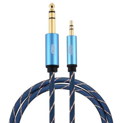 EMK 3,5-mm-Klinkenstecker auf 6,35-mm-Klinkenstecker, vergoldeter Stecker, Nylongeflecht, AUX-Kabel für Computer/X-BOX/PS3/CD/DVD, 1m, 1.5m, 2m, 3m, 5m