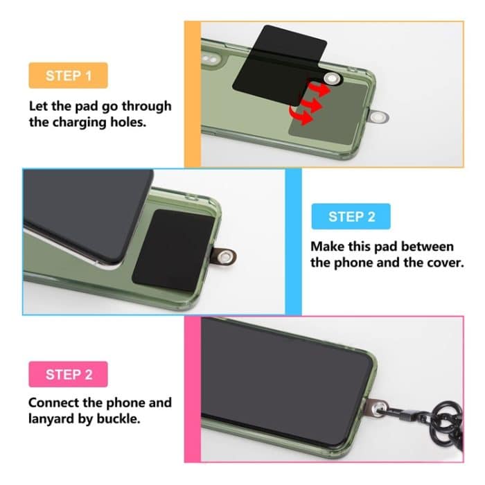 Universelles kurzes Telefon-Lanyard – Bild 4