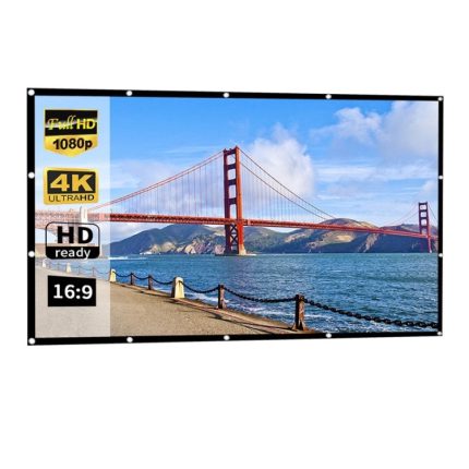Einfacher, faltbarer, dünner Projektor-Folienvorhang aus Polyester, 30 inch 16:9, 150 inch 4:3, 180 inch 16:9, 150 inch 16:9, 200 inch 16:9