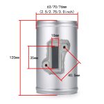 XH-UN605 Auto-modifizierter Motor-Luftmengenmesser, Flansch-Ansaugsensor-Basis für Honda/Ford/Nissan, 63mm, 70mm, 76mm – Bild 3