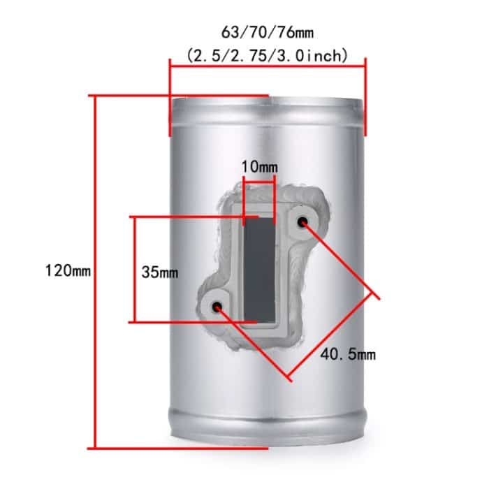 XH-UN605 Auto-modifizierter Motor-Luftmengenmesser, Flansch-Ansaugsensor-Basis für Honda/Ford/Nissan, 63mm, 70mm, 76mm – Bild 3