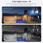 SHIWOJIA IP66 wasserdichte 4G 3MP Solar Dome IP-Kamera, Zwei-Wege-Audio & PIR-Bewegungserkennung & Nachtsicht, US – Bild 8