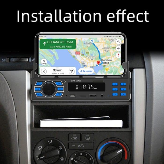 SWM D3400 Auto-Bluetooth-MP3-Player unterstützt Smart Voice Assistant / FM – Bild 13