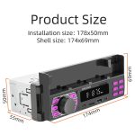 SWM D3400 Auto-Bluetooth-MP3-Player unterstützt Smart Voice Assistant / FM – Bild 3