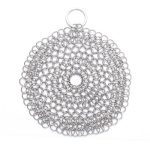 Edelstahl-Rundeisen-Reiniger, Topfbürste, Schrubber, Haushalts-Kochgeschirr, Küchen-Reinigungswerkzeug, 4 x 4 inch, 5 x 5 inch, 6 x 6 inch, 7 x 7 inch, 8 x 8 inch – Bild 2