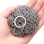 Edelstahl-Rundeisen-Reiniger, Topfbürste, Schrubber, Haushalts-Kochgeschirr, Küchen-Reinigungswerkzeug, 4 x 4 inch, 5 x 5 inch, 6 x 6 inch, 7 x 7 inch, 8 x 8 inch – Bild 4