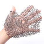 Edelstahl-Rundeisen-Reiniger, Topfbürste, Schrubber, Haushalts-Kochgeschirr, Küchen-Reinigungswerkzeug, 4 x 4 inch, 5 x 5 inch, 6 x 6 inch, 7 x 7 inch, 8 x 8 inch – Bild 5