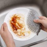 Edelstahl-Rundeisen-Reiniger, Topfbürste, Schrubber, Haushalts-Kochgeschirr, Küchen-Reinigungswerkzeug, 4 x 4 inch, 5 x 5 inch, 6 x 6 inch, 7 x 7 inch, 8 x 8 inch – Bild 10