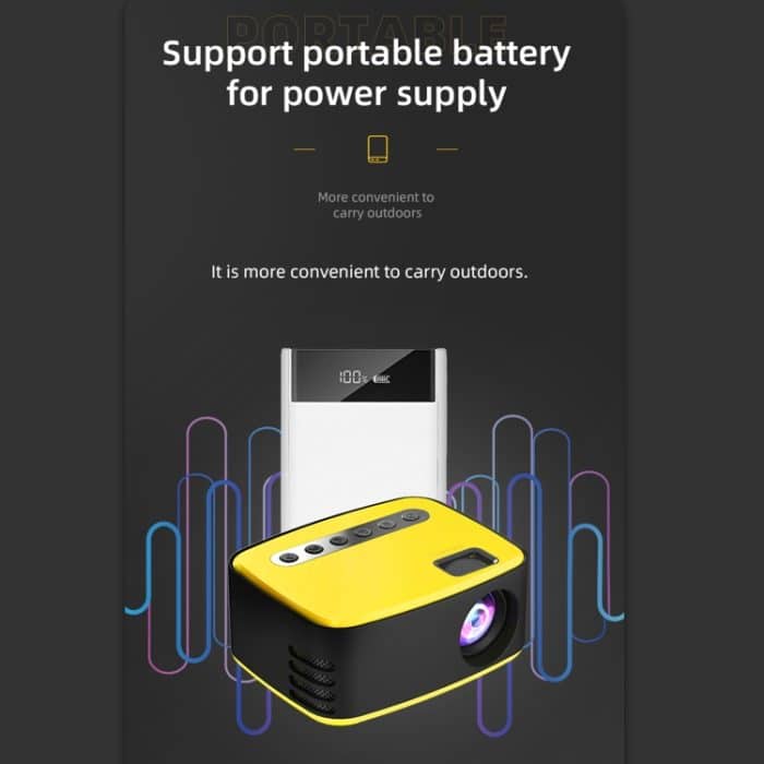 T20 320x240 400 Lumen Basisversion Tragbarer Heimkino-LED-HD-Digitalprojektor, UK Plug, Basic Version, EU Plug, Basic Version, AU Plug, Basic Version – Bild 6