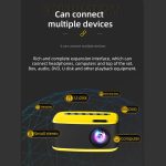 T20 320x240 400 Lumen Basisversion Tragbarer Heimkino-LED-HD-Digitalprojektor, UK Plug, Basic Version, EU Plug, Basic Version, AU Plug, Basic Version – Bild 7