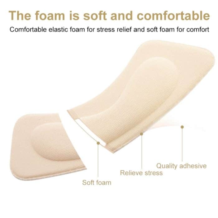 10 Stück unsichtbare Anti-Verschleiß-Absatzaufkleber, verdickte Schwamm-Absatzaufkleber, zufällige Farblieferung – Bild 3