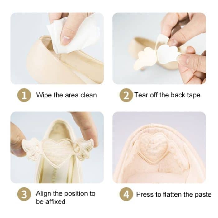 10 Stück unsichtbare Anti-Verschleiß-Absatzaufkleber in Schmetterlingsform, verdickte Schwamm-Absatzaufkleber, zufällige Farblieferung, 4mm Butterfly Shape, 7mm Butterfly Shape – Bild 8