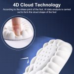 Hochelastische 4D-Latex-Einlegesohle, stoßdämpfend, antibakteriell und desodorierend, zufällige Farblieferung, 35-36, 37-38, 39-40, 41-42, 43-44, 45-46 – Bild 2