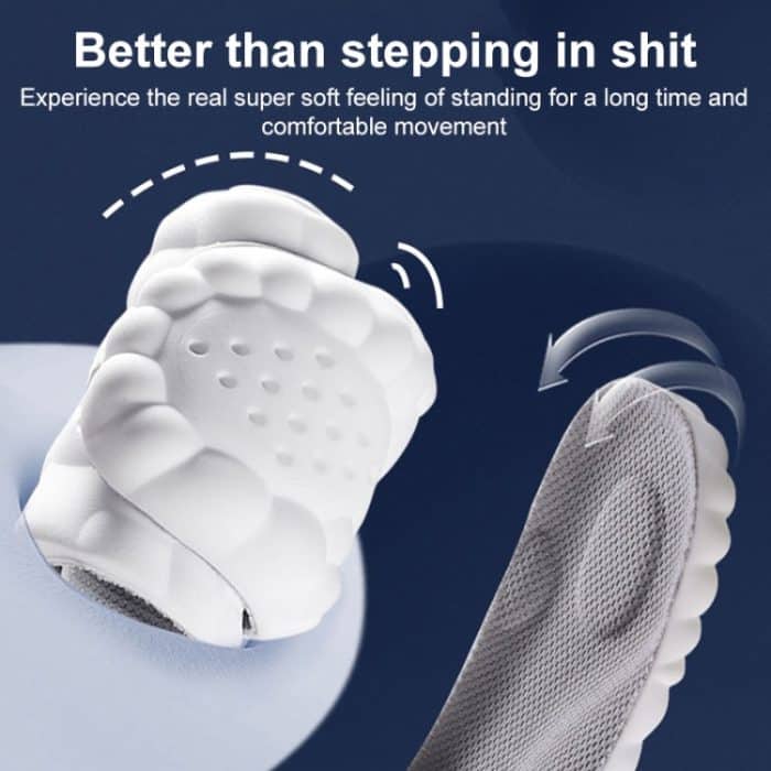 Hochelastische 4D-Latex-Einlegesohle, stoßdämpfend, antibakteriell und desodorierend, zufällige Farblieferung, 35-36, 37-38, 39-40, 41-42, 43-44, 45-46 – Bild 3