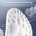 Hochelastische 4D-Latex-Einlegesohle, stoßdämpfend, antibakteriell und desodorierend, zufällige Farblieferung, 35-36, 37-38, 39-40, 41-42, 43-44, 45-46 – Bild 5