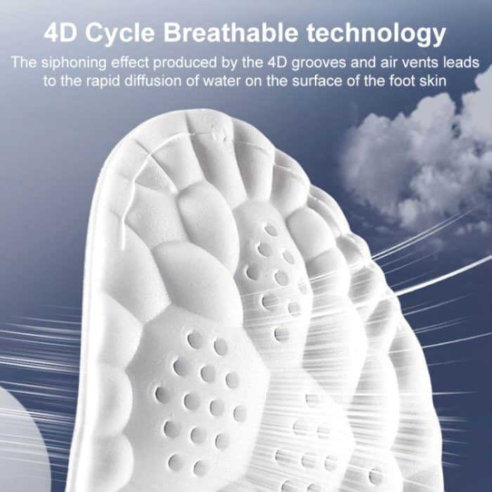 Hochelastische 4D-Latex-Einlegesohle, stoßdämpfend, antibakteriell und desodorierend, zufällige Farblieferung, 35-36, 37-38, 39-40, 41-42, 43-44, 45-46 – Bild 5