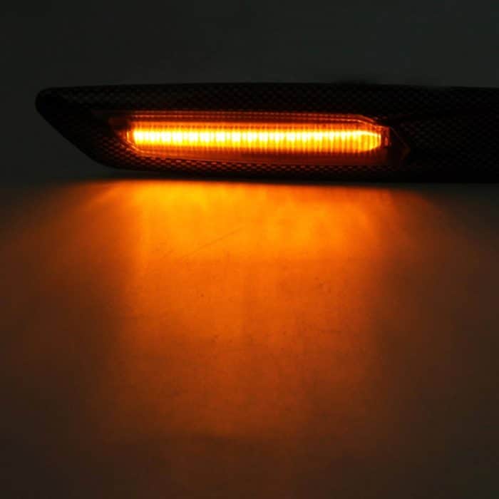 2 PCS Auto Kotflügel Licht LED Blattbrett Seite DC12V / 1,7 W für BMW, gelbes Licht, A, C, D, F – Bild 6