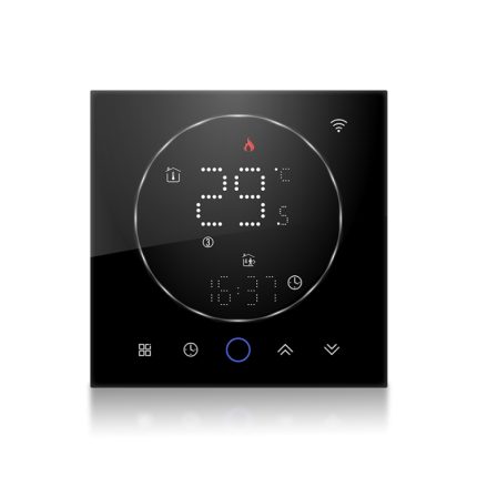 BHT-008GBL 95-240V AC 16A Smart Home Elektroheizung LED-Thermostat ohne WLAN, Without WiFi