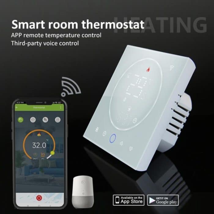BHT-008GBLW 95-240V AC 16A Smart Home Elektroheizung LED-Thermostat mit WiFi, With WiFi – Bild 7