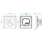 BHT-008GALW 95-240V AC 5A Smart Home Wasserheizung LED-Thermostat mit WiFi, With WiFi – Bild 2