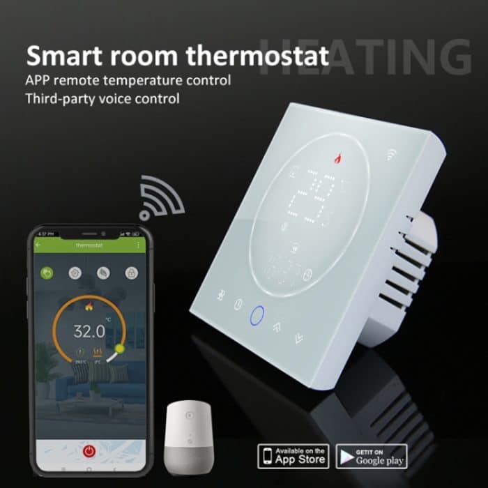 BHT-008GCLW 95-240V AC 5A Smart Home Kesselheizung LED-Thermostat mit WiFi, With WiFi – Bild 9